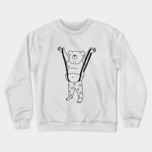 Suspenders Bear Crewneck Sweatshirt